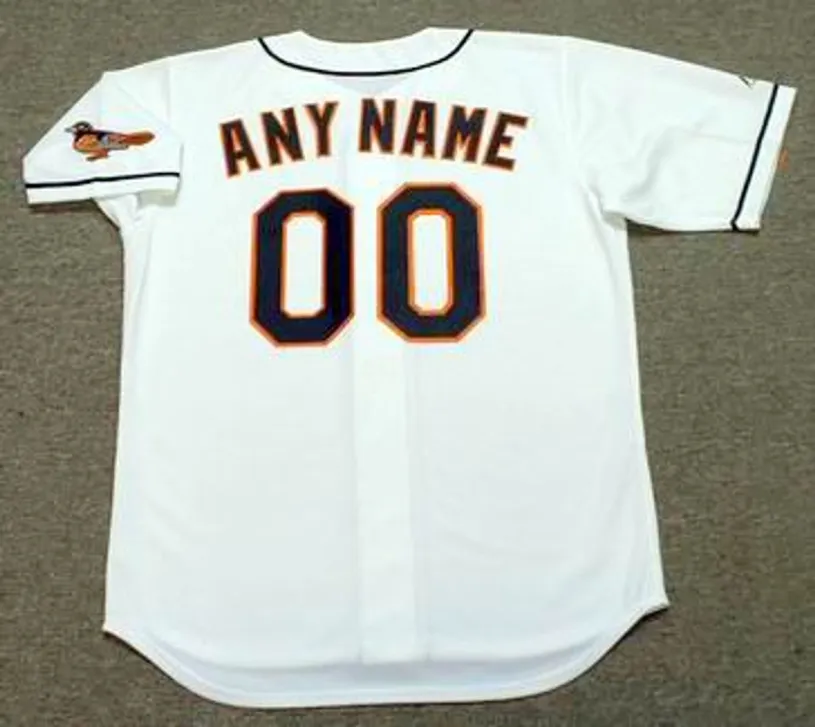 BALTIMORE ORIOLES 1990’s Home Majestic Throwback Jersey Customized “Any Name & Numbers” 