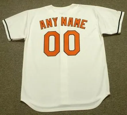 BALTIMORE ORIOLES 2000’s Home Majestic Throwback Jersey Customized “Any Name & Numbers” 