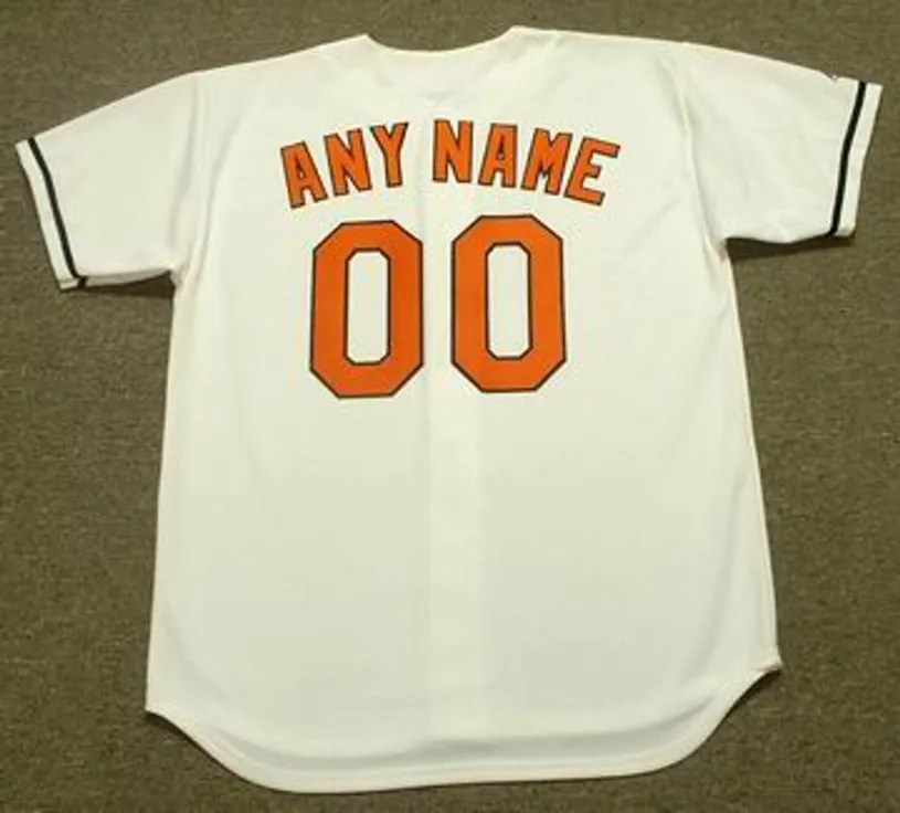 BALTIMORE ORIOLES 2000’s Home Majestic Throwback Jersey Customized “Any Name & Numbers” 