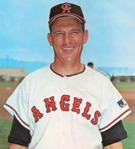 BOBBY KNOOP California Angels 1969 Majestic Cooperstown Home Baseball Jersey 