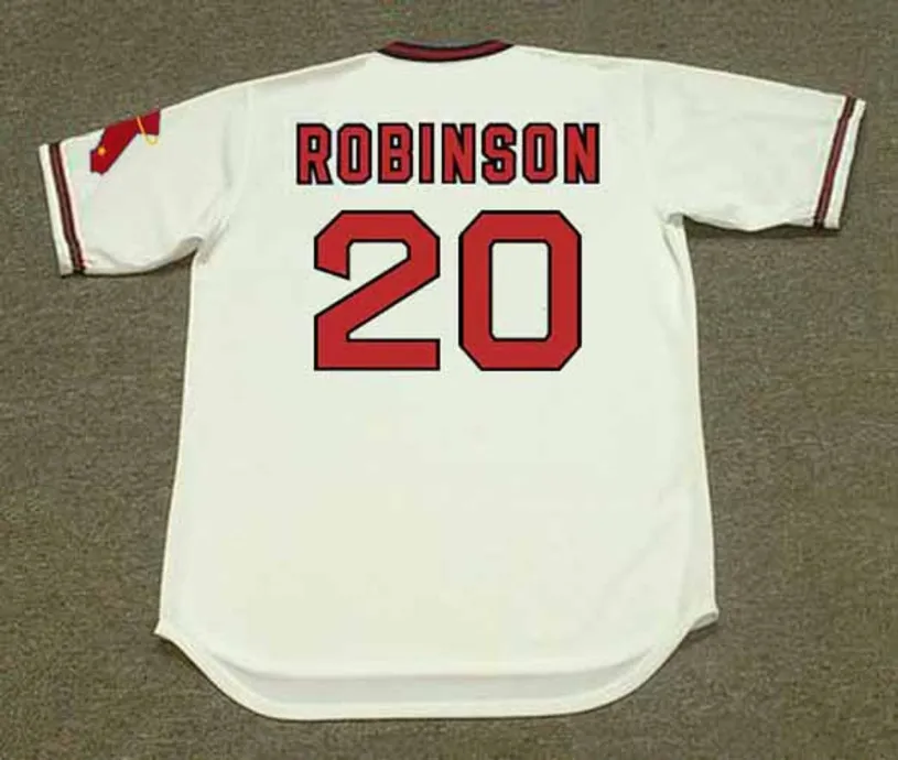 FRANK ROBINSON California Angels 1974 Home Majestic Throwback Baseball Jersey 