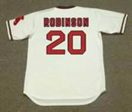 FRANK ROBINSON California Angels 1974 Home Majestic Throwback Baseball Jersey 