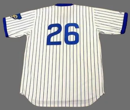 BILLY WILLIAMS Chicago Cubs 1972 Majestic Cooperstown Home Baseball Jersey 