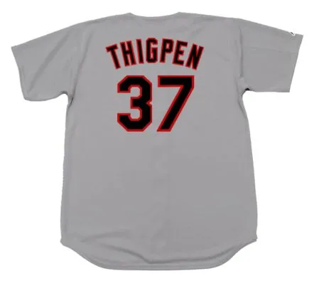 BOBBY THIGPEN Chicago White Sox 1990 Majestic Throwback Away Baseball Jersey 