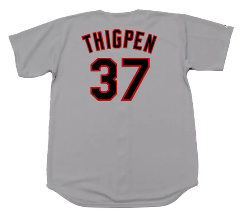 BOBBY THIGPEN Chicago White Sox 1990 Majestic Throwback Away Baseball Jersey 