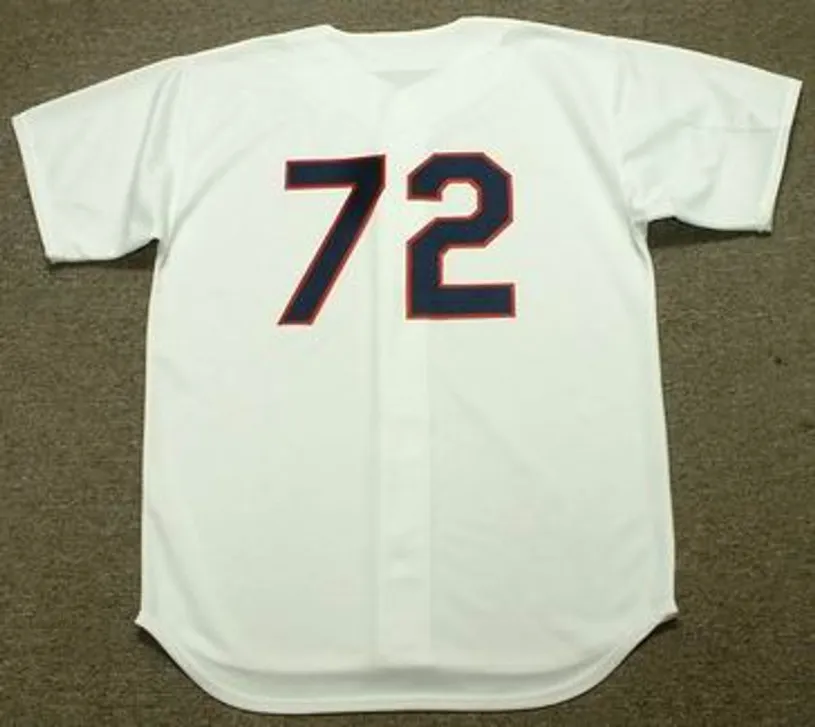 CARLTON FISK Chicago White Sox 1989 Majestic Cooperstown Home Jersey 