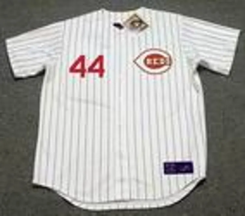 ARISTIDES AQUINO Cincinnati Reds 1967 Home Majestic Baseball Throwback Jersey 
