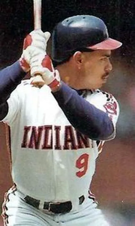 CARLOS BAERGA Cleveland Indians 1993 Majestic Throwback Home Baseball Jersey 