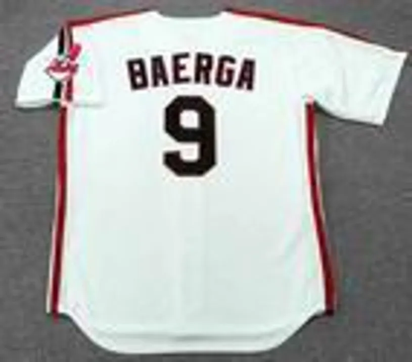 CARLOS BAERGA Cleveland Indians 1993 Majestic Throwback Home Baseball Jersey 