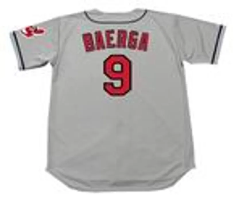 CARLOS BAERGA Cleveland Indians 1995 Majestic Throwback Away Baseball Jersey 