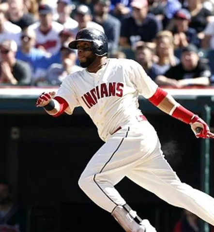 CARLOS SANTANA Cleveland Indians 2016 Majestic Authentic Alternate Home Baseball Jersey 