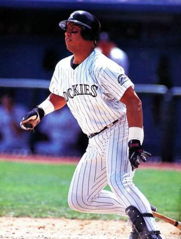 ANDRES GALARRAGA Colorado Rockies 1996 Majestic Throwback Home Baseball Jersey 