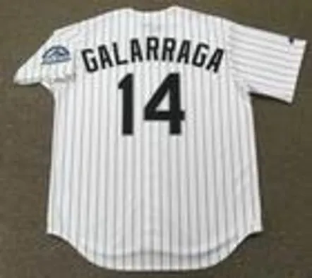 ANDRES GALARRAGA Colorado Rockies 1996 Majestic Throwback Home Baseball Jersey 
