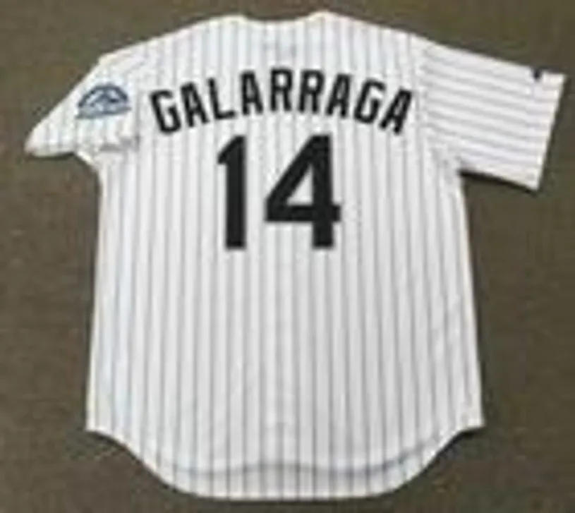 ANDRES GALARRAGA Colorado Rockies 1996 Majestic Throwback Home Baseball Jersey 