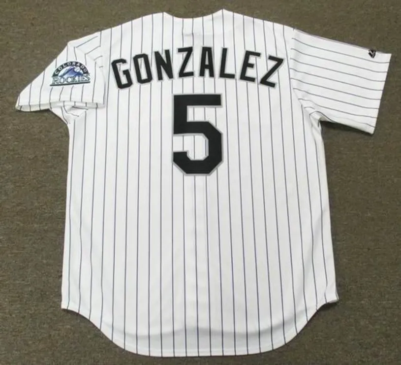 CARLOS GONZALEZ Colorado Rockies 2016 Majestic Home Baseball Jersey 