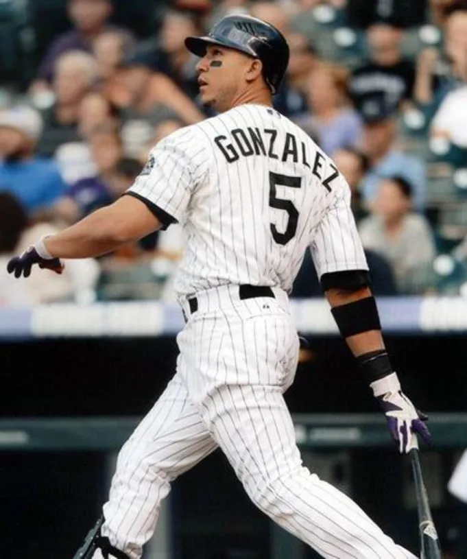 CARLOS GONZALEZ Colorado Rockies 2016 Majestic Home Baseball Jersey 