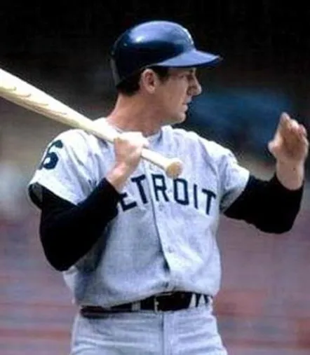 AL KALINE Detroit Tigers 1969 Away Majestic Throwback Baseball Jersey 