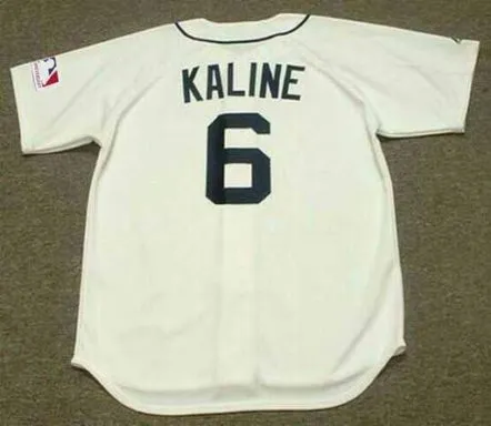 AL KALINE Detroit Tigers 1969 Home Majestic Throwback Baseball Jersey 