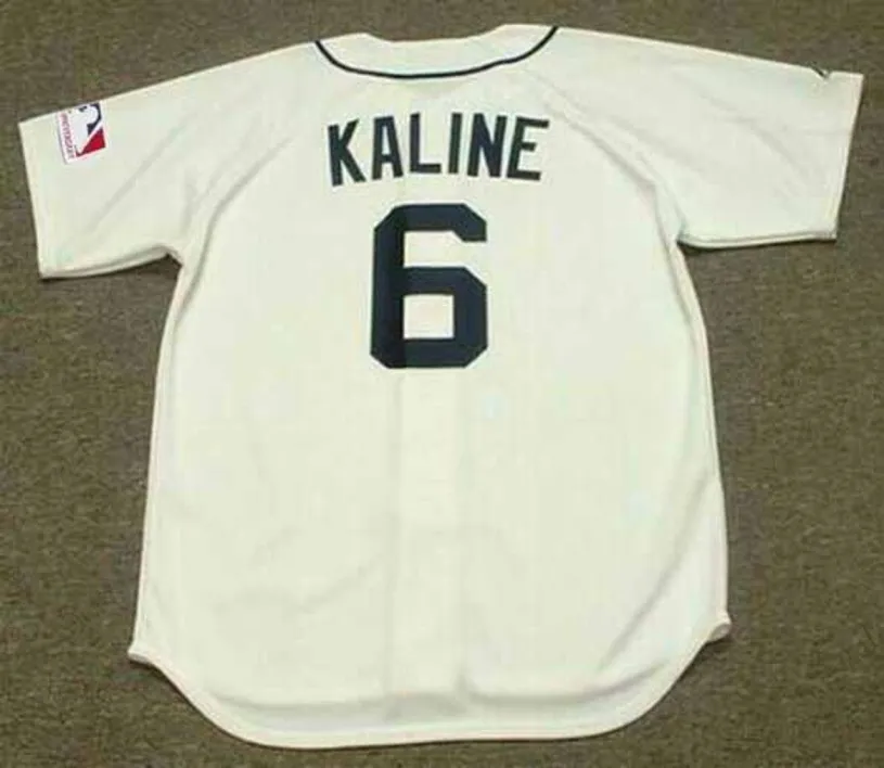 AL KALINE Detroit Tigers 1969 Home Majestic Throwback Baseball Jersey 