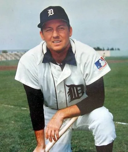 AL KALINE Detroit Tigers 1969 Home Majestic Throwback Baseball Jersey 