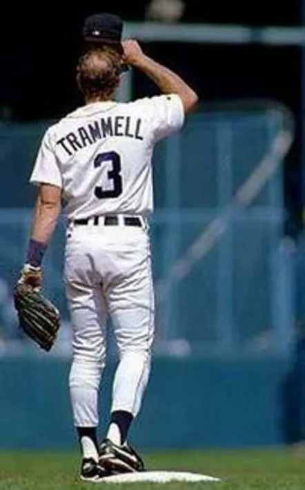 ALAN TRAMMELL Detroit Tigers Majestic Athletic AUTHENTIC Baseball Jersey 