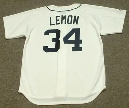 CHET LEMON Detroit Tigers 1984 Home Majestic Throwback Baseball Jersey 