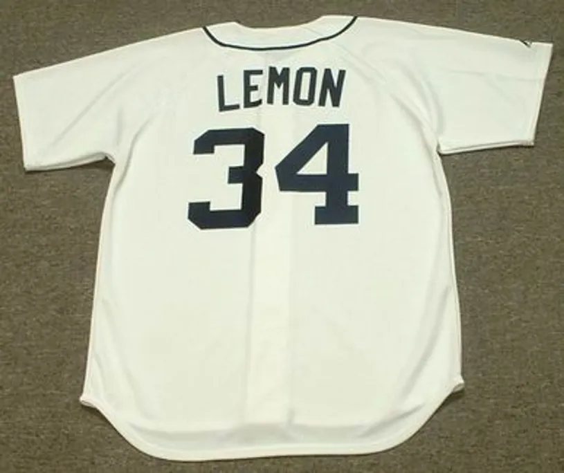 CHET LEMON Detroit Tigers 1984 Home Majestic Throwback Baseball Jersey 