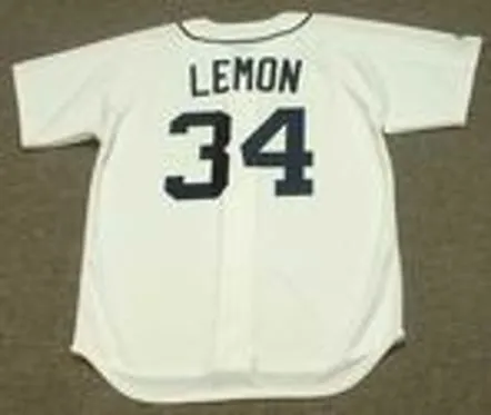 CHET LEMON Detroit Tigers 1984 Home Majestic Throwback Baseball Jersey 