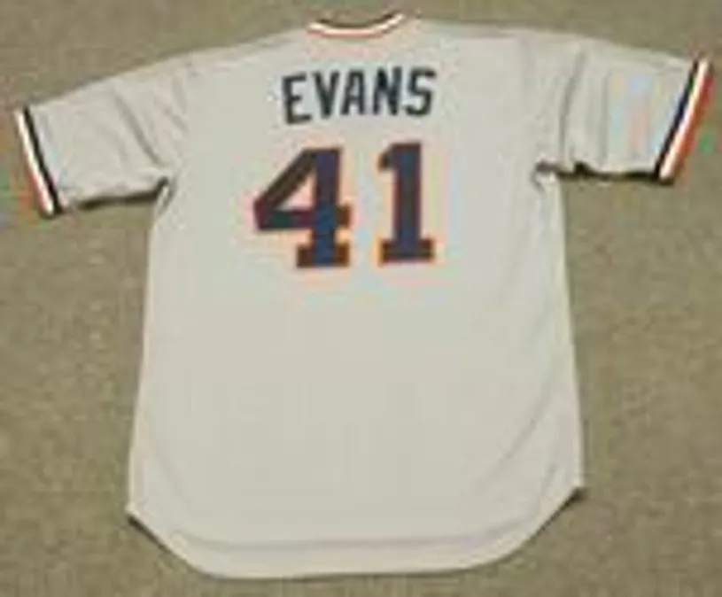 DARRELL EVANS Detroit Tigers 1984 Majestic Cooperstown Throwback Away Baseball Jersey 