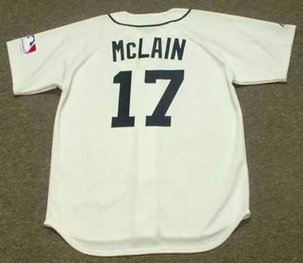 DENNY McLAIN Detroit Tigers 1969 Home Majestic Throwback Baseball Jersey 