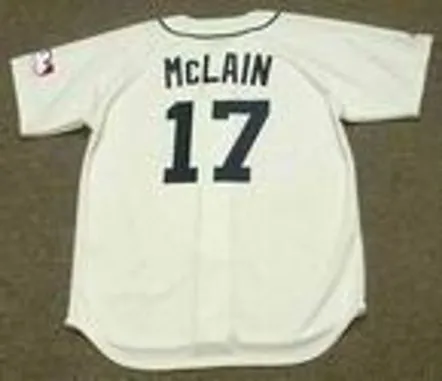 DENNY McLAIN Detroit Tigers 1969 Home Majestic Throwback Baseball Jersey 