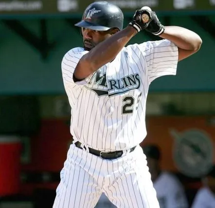 CARLOS DELGADO Florida Marlins 2005 Home Majestic Throwback Baseball Jersey 