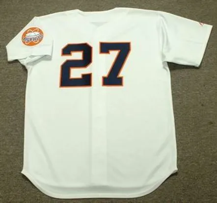 BOB WATSON Houston Astros 1960’s Home Majestic Baseball Throwback Jersey 