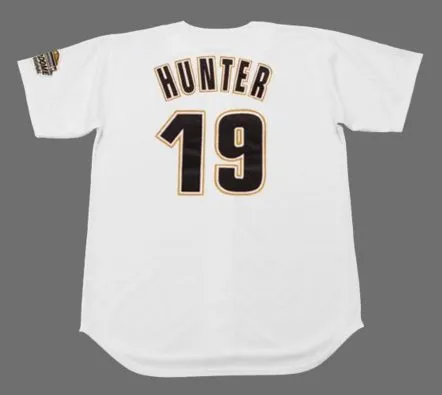 BRIAN HUNTER Houston Astros 1994 Home Majestic Baseball Throwback Jersey 