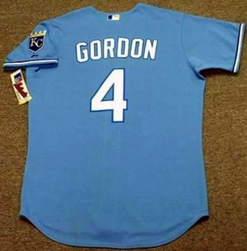 ALEX GORDON Kansas City Royals 2010 Authentic Majestic Alternate Throwback Baseball Jersey 