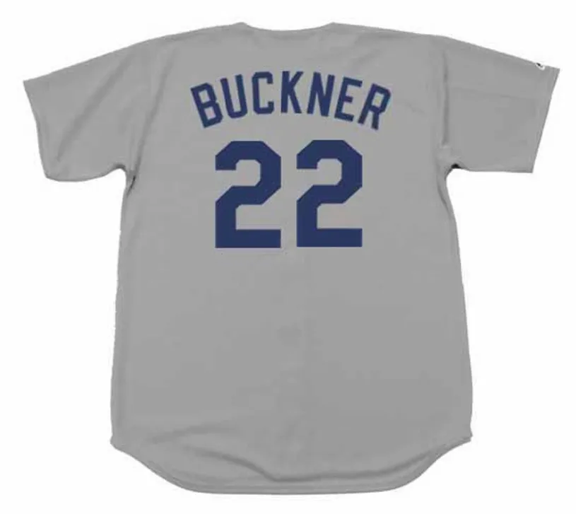 BILL BUCKNER Los Angeles Dodgers 1972 Away Majestic Throwback Baseball Jersey 