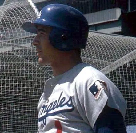 BILLY GRABARKEWITZ Los Angeles Dodgers 1969 Away Majestic Baseball Throwback Jersey 