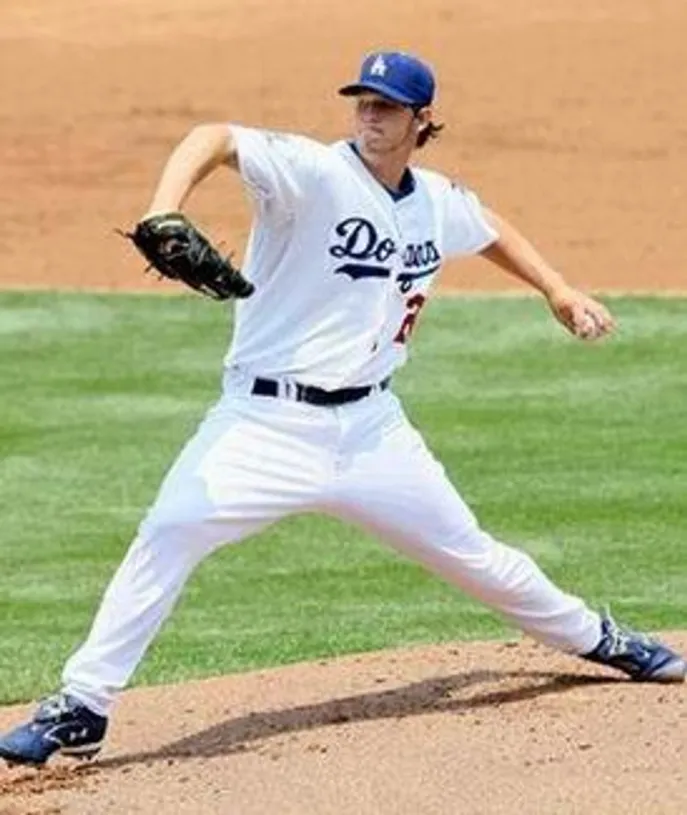CLAYTON KERSHAW Los Angeles Dodgers 2014 Home Majestic Baseball Throwback Jersey 