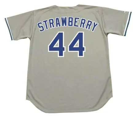 DARRYL STRAWBERRY Los Angeles Dodgers 1991 Away Majestic Baseball Throwback Jersey 
