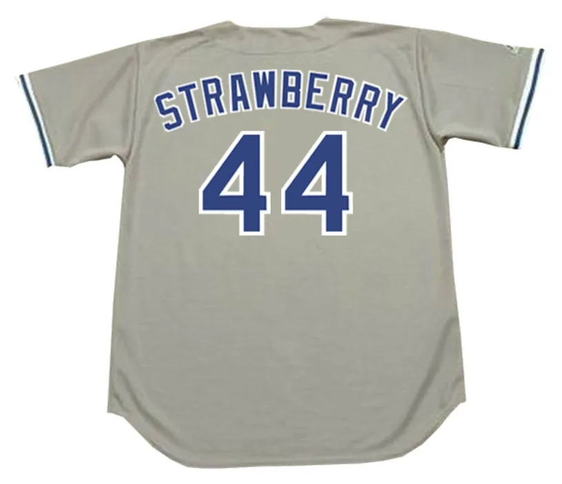DARRYL STRAWBERRY Los Angeles Dodgers 1991 Away Majestic Baseball Throwback Jersey 