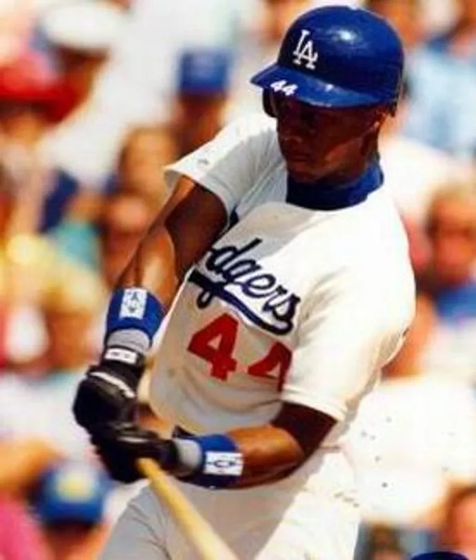 DARRYL STRAWBERRY Los Angeles Dodgers 1991 Home Majestic Baseball Throwback Jersey 