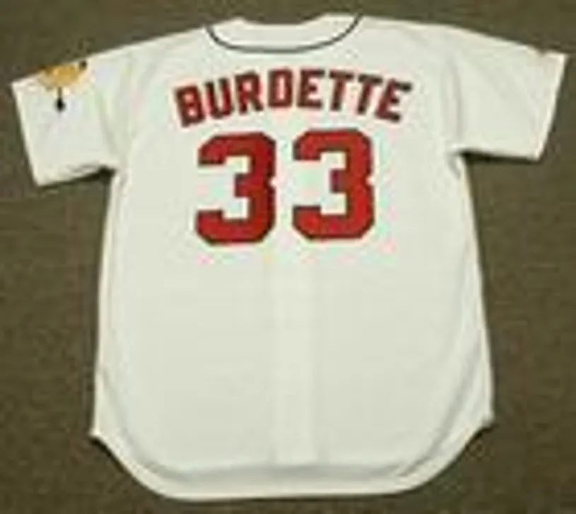 LEW BURDETTE Milwaukee Braves 1960’s Majestic Cooperstown Baseball Jersey 