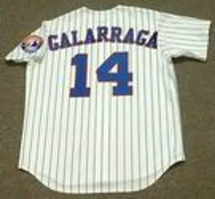 ANDRES GALARRAGA Montreal Expos 2002 Home Majestic Throwback Baseball Jersey 
