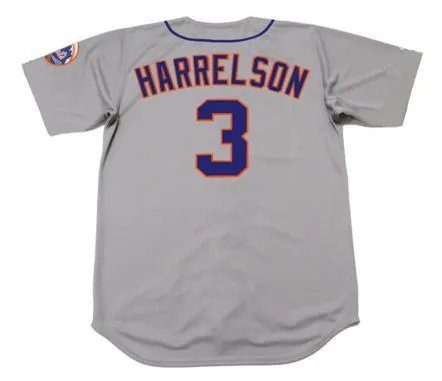 BUD HARRELSON New York Mets 1973 Away Majestic Baseball Throwback Jersey 