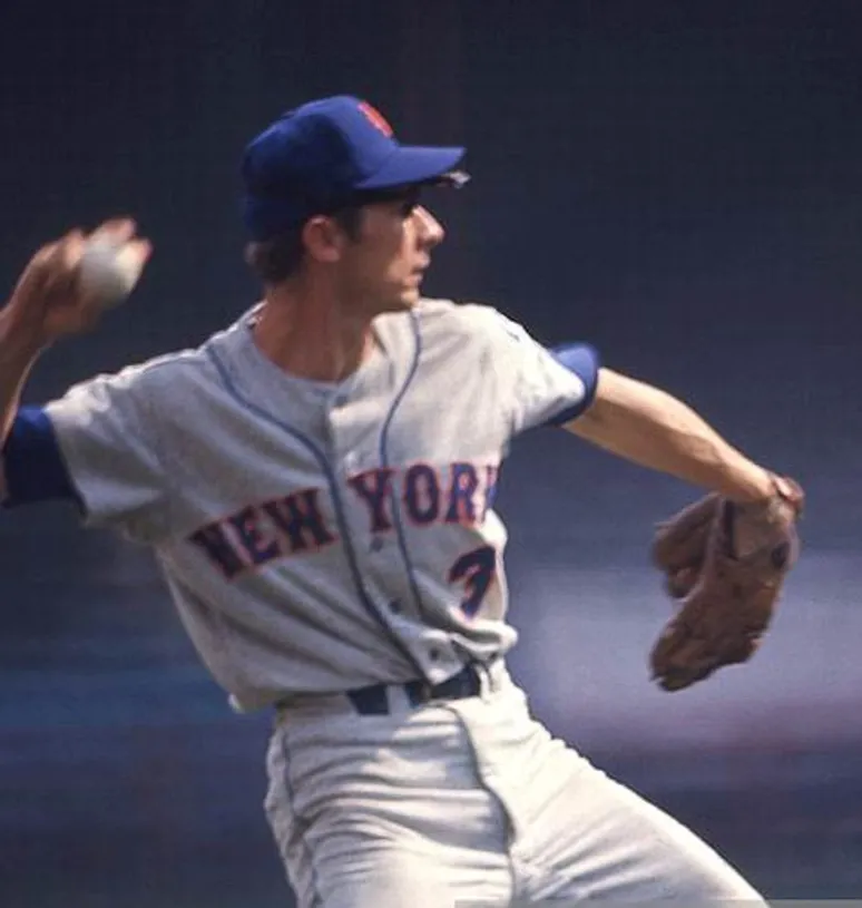 BUD HARRELSON New York Mets 1973 Away Majestic Baseball Throwback Jersey 