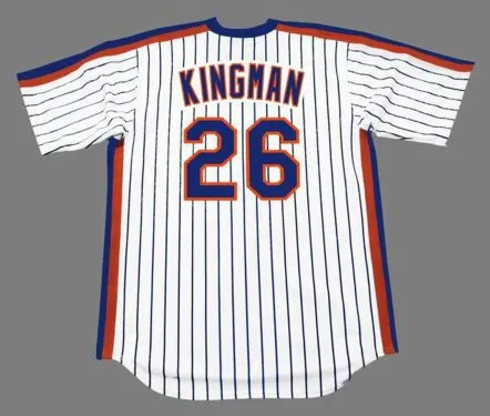 DAVE KINGMAN New York Mets 1983 Majestic Cooperstown Home Baseball Jersey 