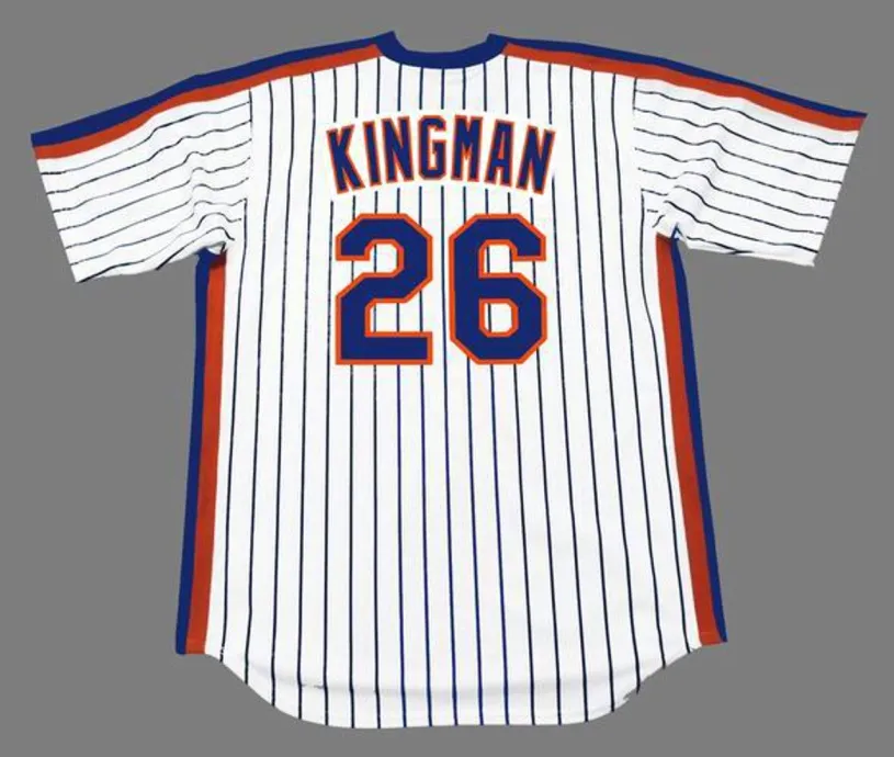 DAVE KINGMAN New York Mets 1983 Majestic Cooperstown Home Baseball Jersey 