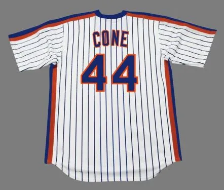 DAVID CONE New York Mets 1987 Majestic Cooperstown Home Baseball Jersey 