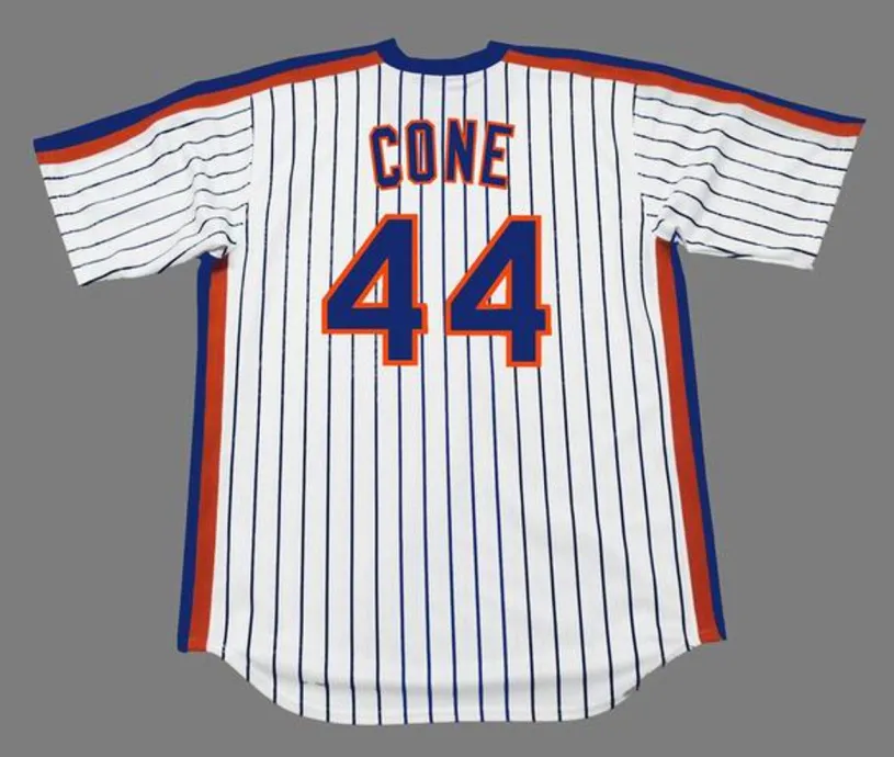 DAVID CONE New York Mets 1987 Majestic Cooperstown Home Baseball Jersey 