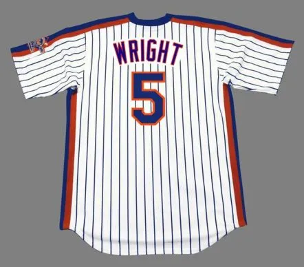 DAVID WRIGHT New York Mets 1986 Majestic Throwback Home Baseball Jersey 